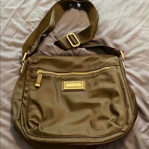 Excellent Condition Calvin Klein Black Crossbody Bag with Gold Accents